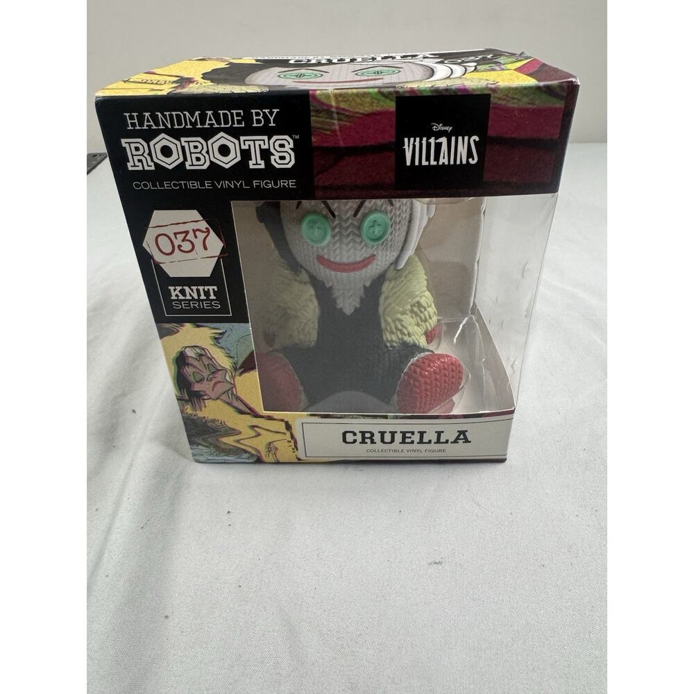 Handmade By Robots Cruella #037 Knit Series Vinyl Figure Disney Villains Boxed
